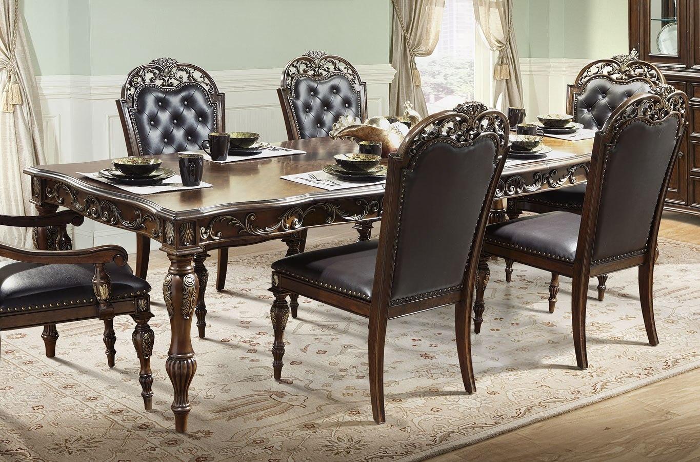 Rosanna Cherry Wood Finish Dining Room Set by Cosmos Furniture Cosmos Furniture