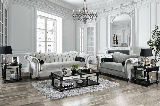 Marvin Pewter Sofa + Love Seat FOA East