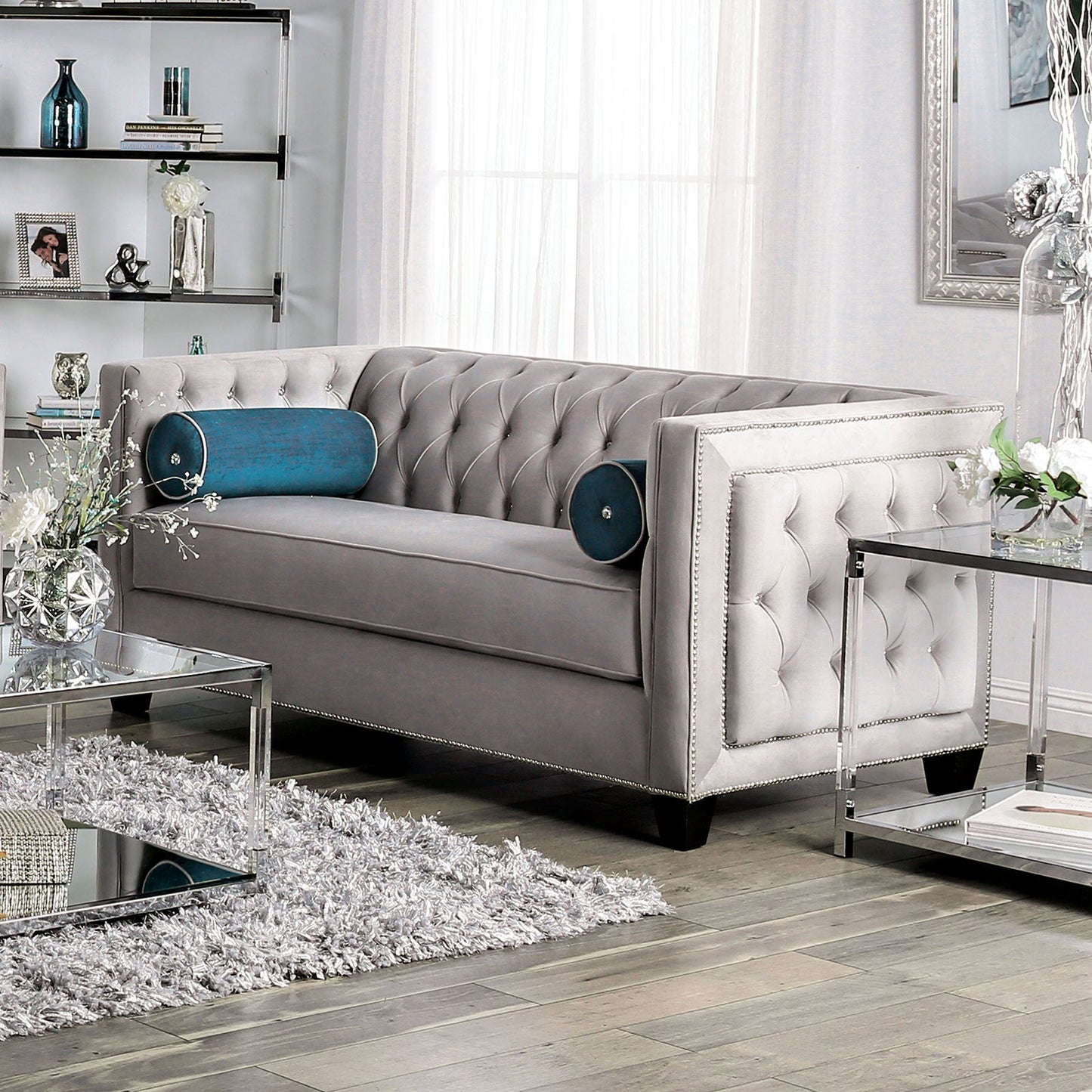 Silvan Gray Love Seat FOA East