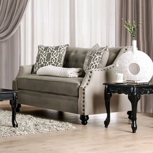 Ezrin Light Brown Love Seat FOA East