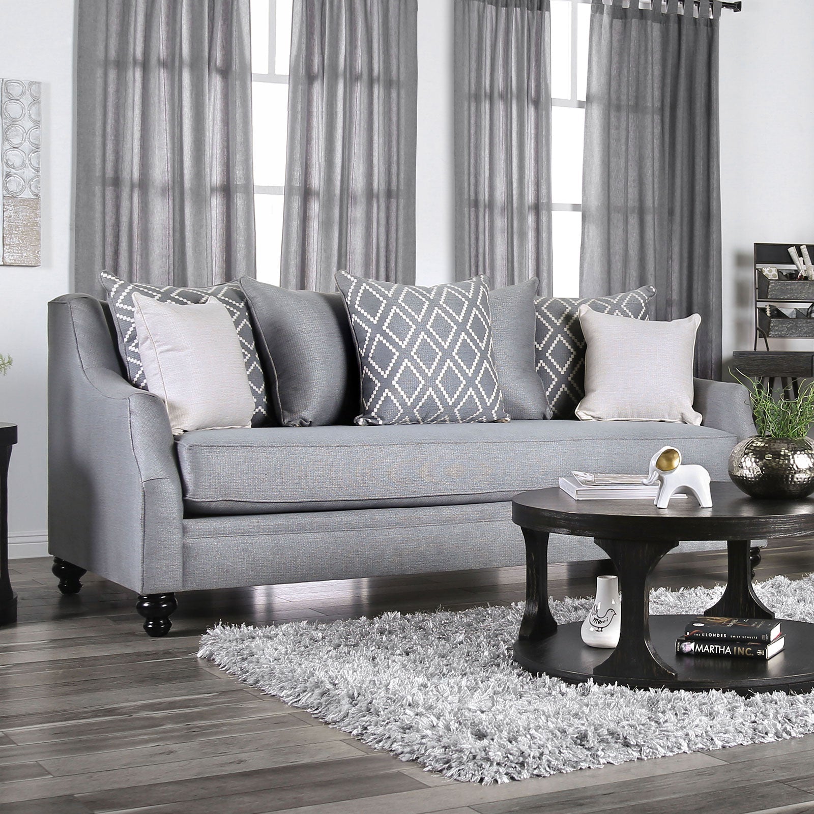 Nefyn Gray Sofa FOA East