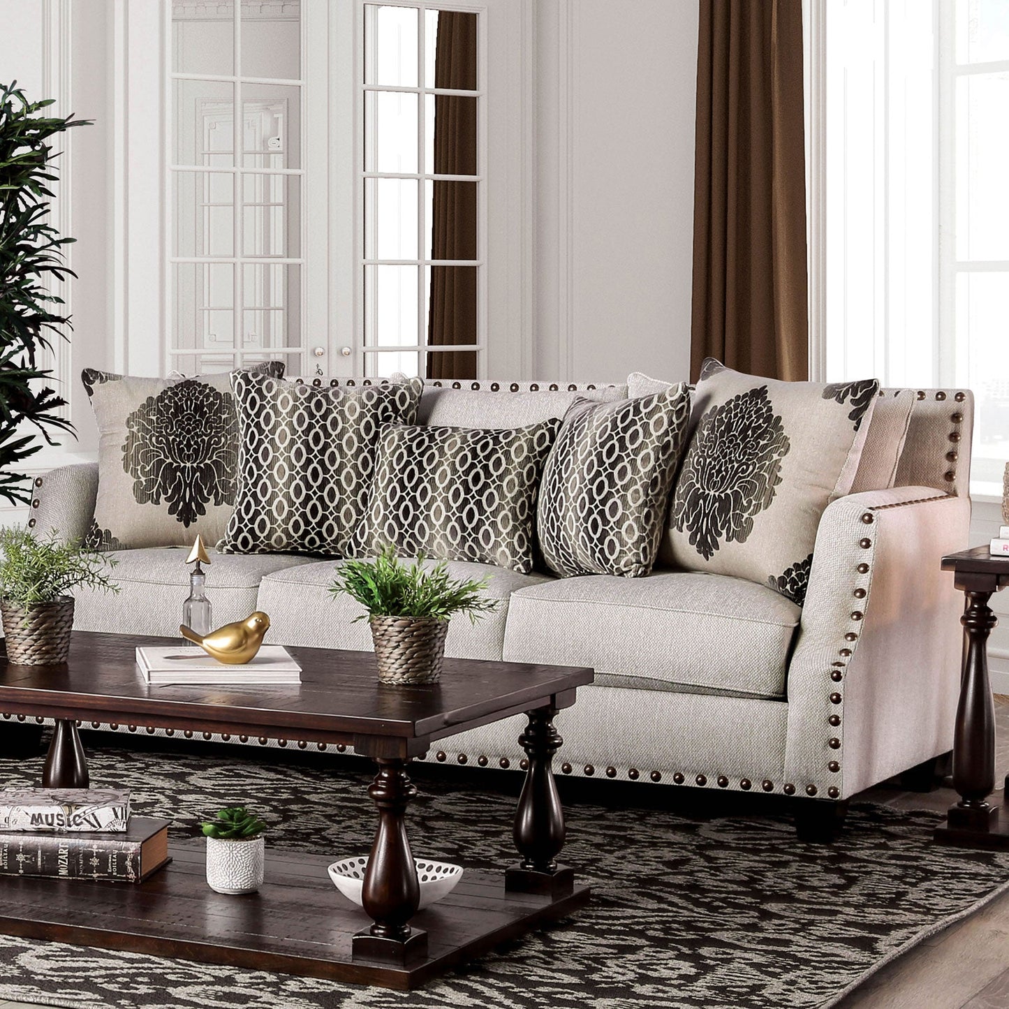 Cornelia Beige Sofa FOA East