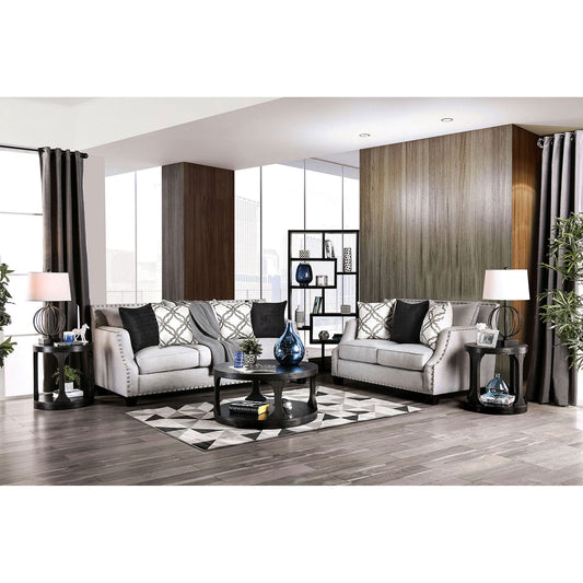 Phoibe Gray Sofa + Love Seat FOA East