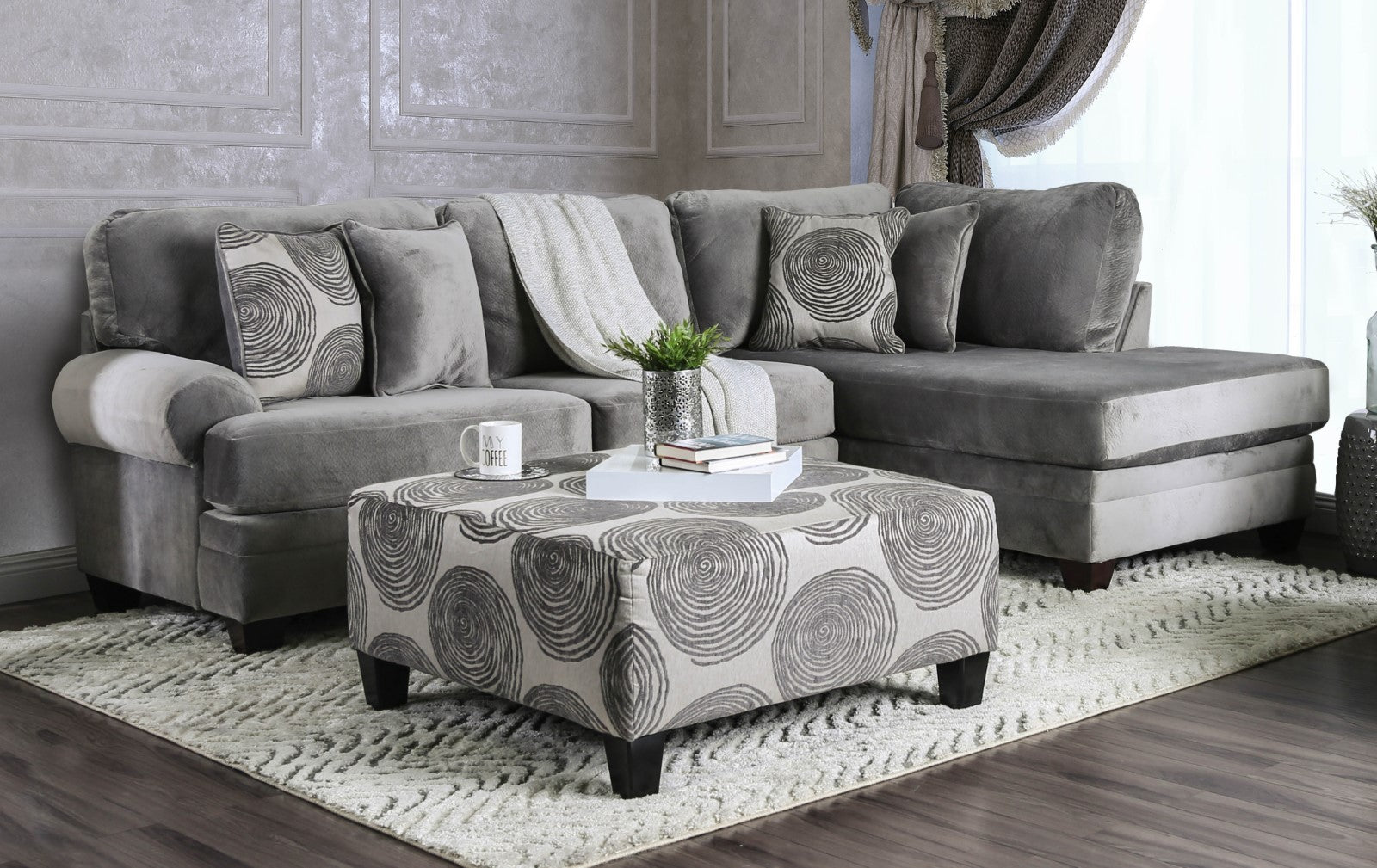 Bonaventura Gray Sectional FOA East