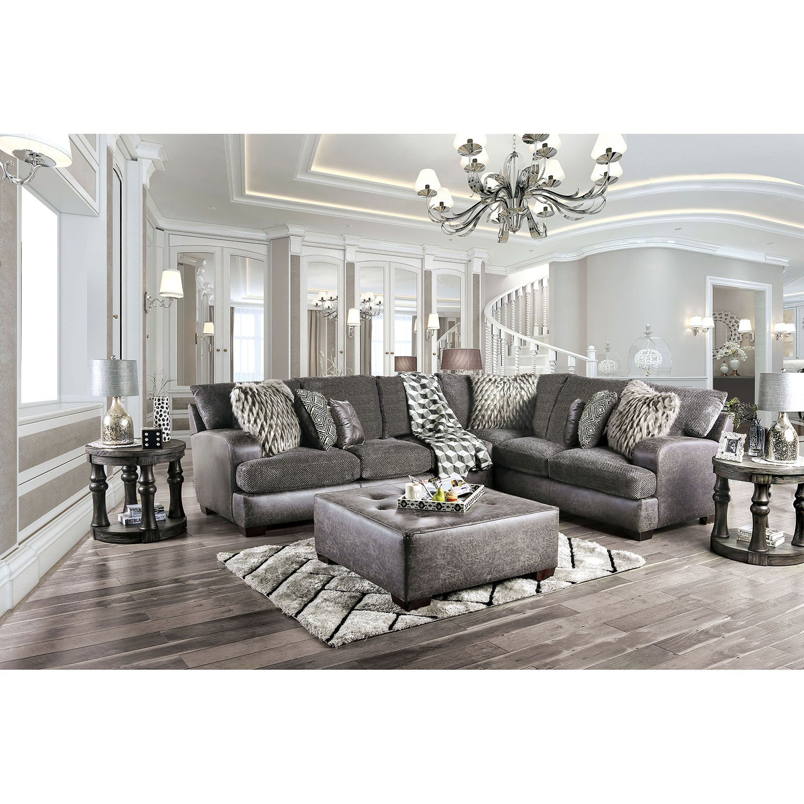 Gellhorn Gray Sectional FOA East