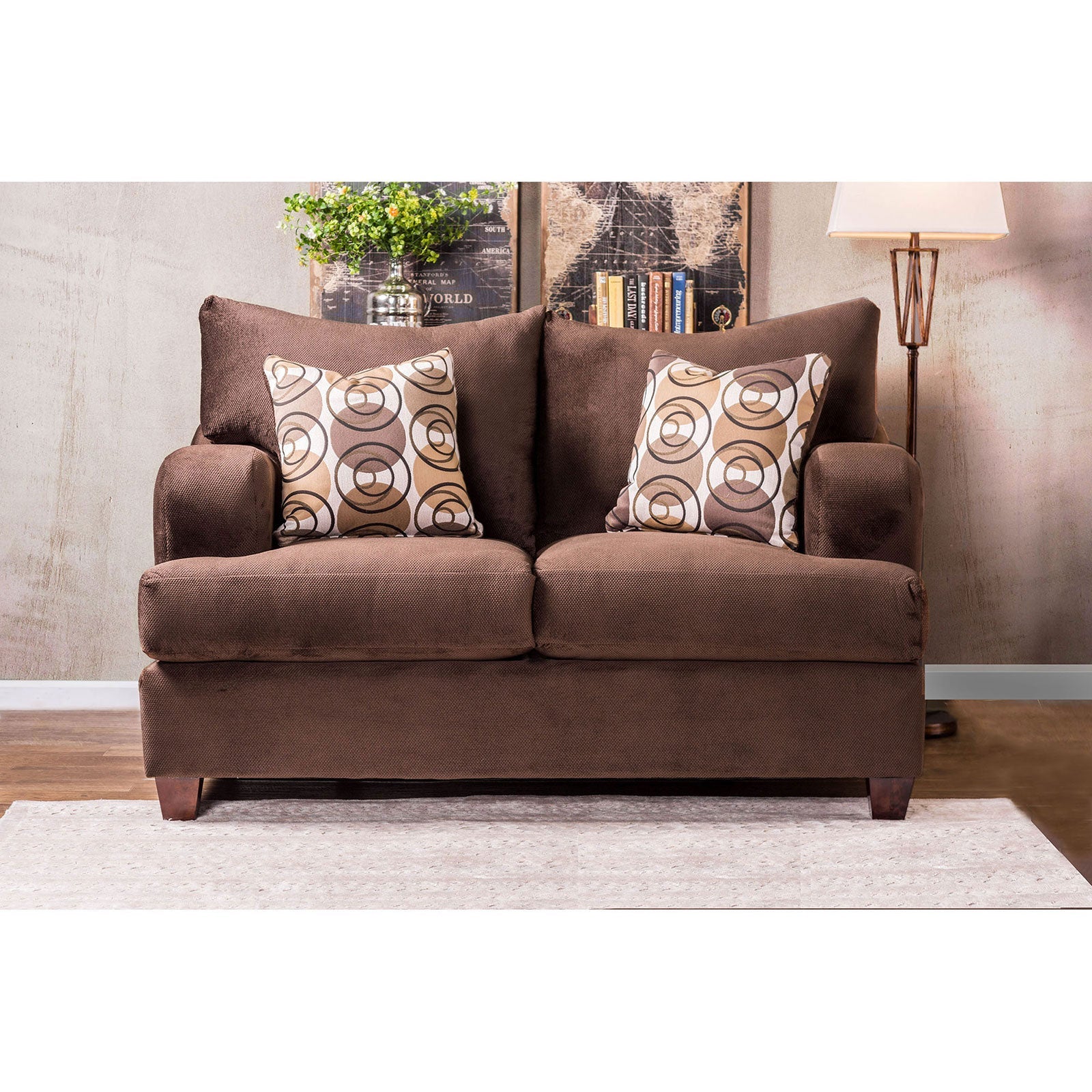 WESSINGTON Chocolate Love Seat FOA East