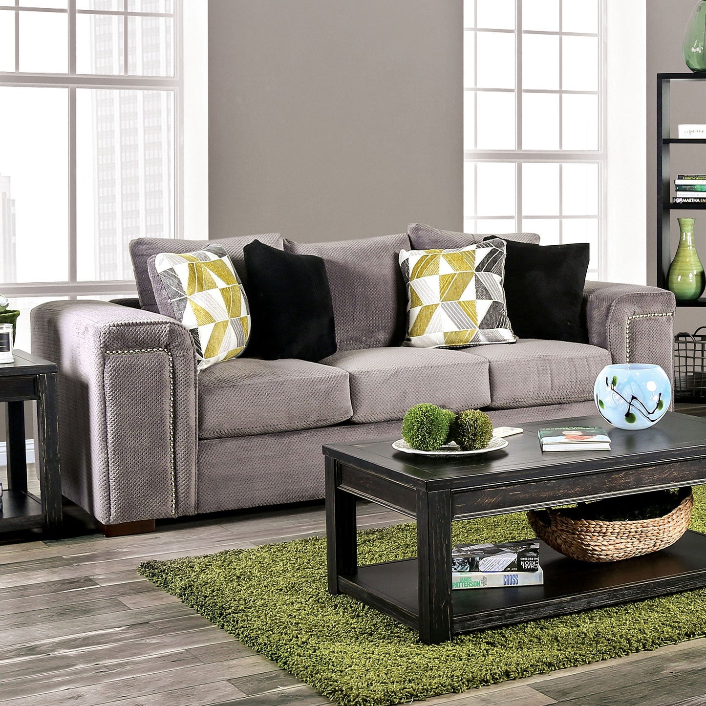 Bradford Warm Gray Sofa FOA East