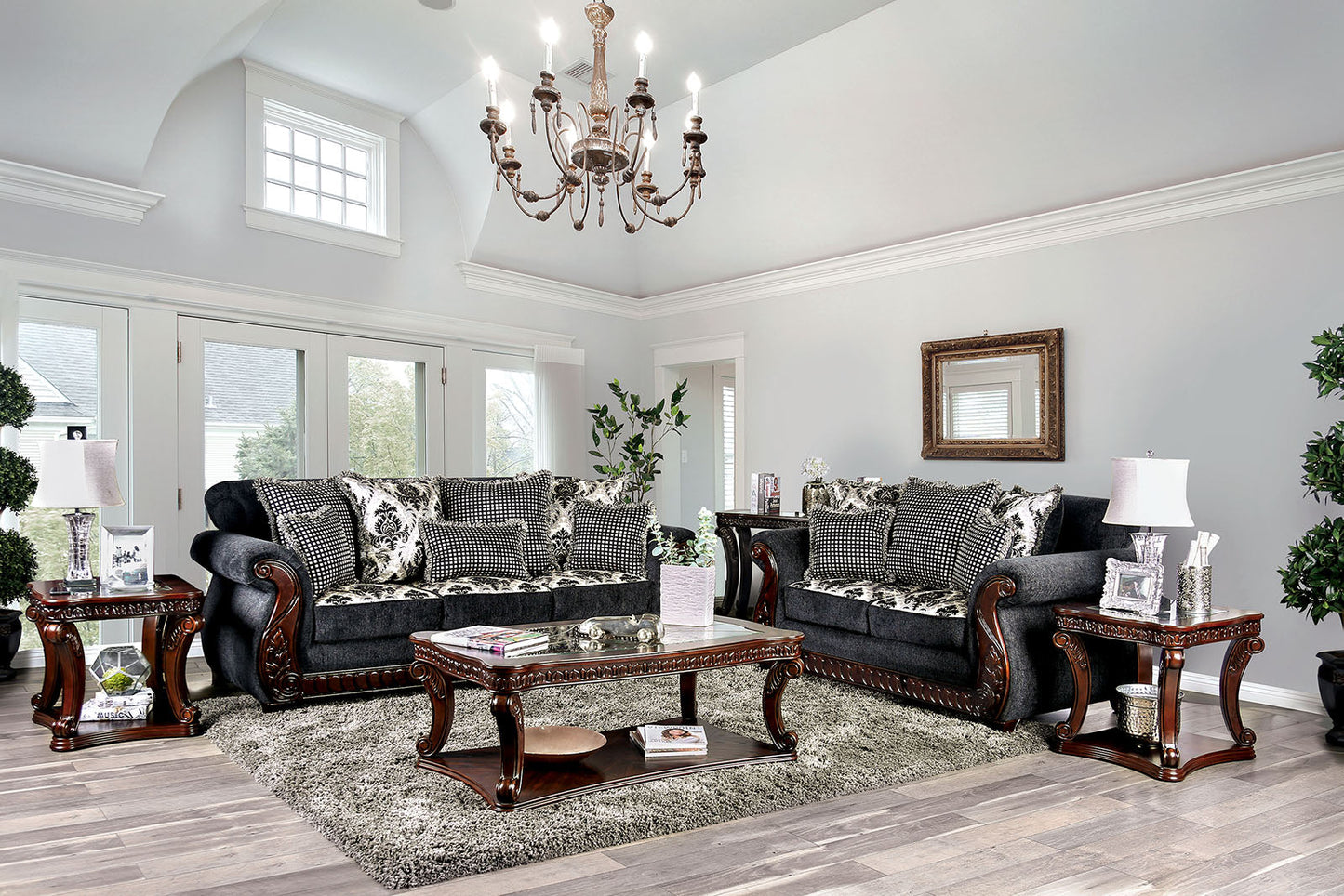 Whitland Gray Sofa + Love Seat FOA East