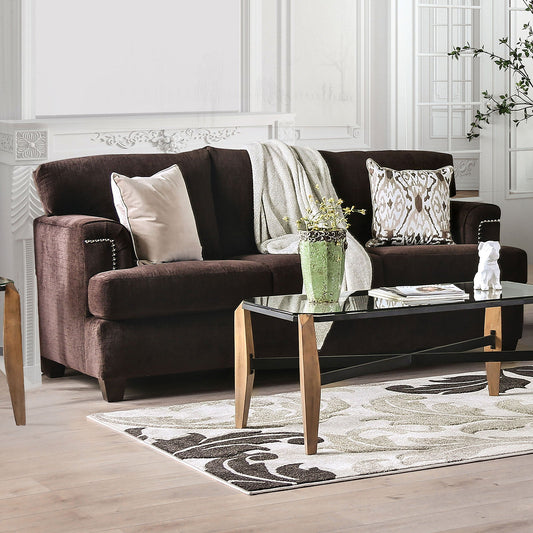 Brynlee Chocolate Sofa (*Pillows Sold Separately) FOA East