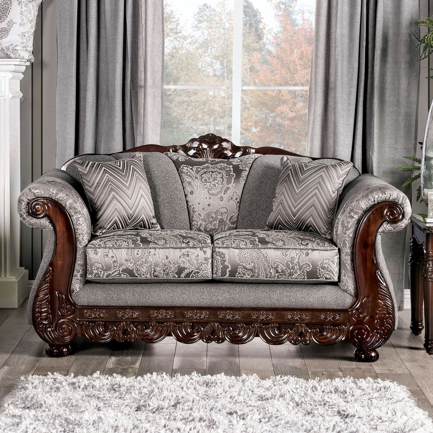 Newdale Gray Love Seat FOA East