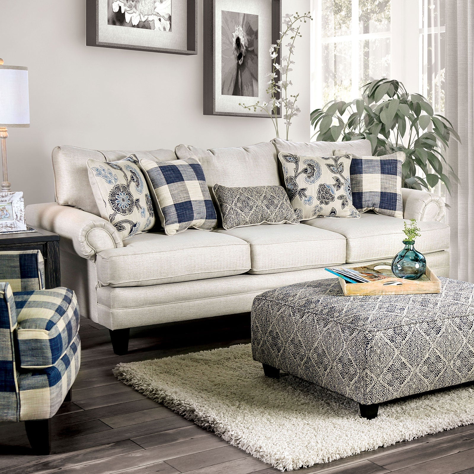 Nash Ivory Sofa FOA East