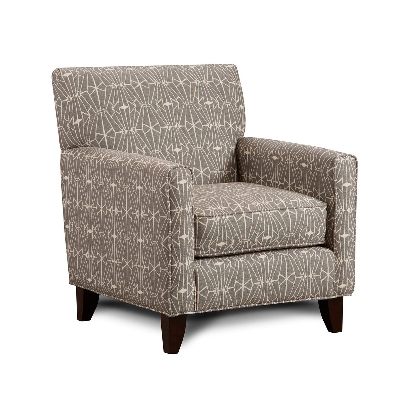 PARKER Gray/Pattern Chair, Crystal Pattern FOA East