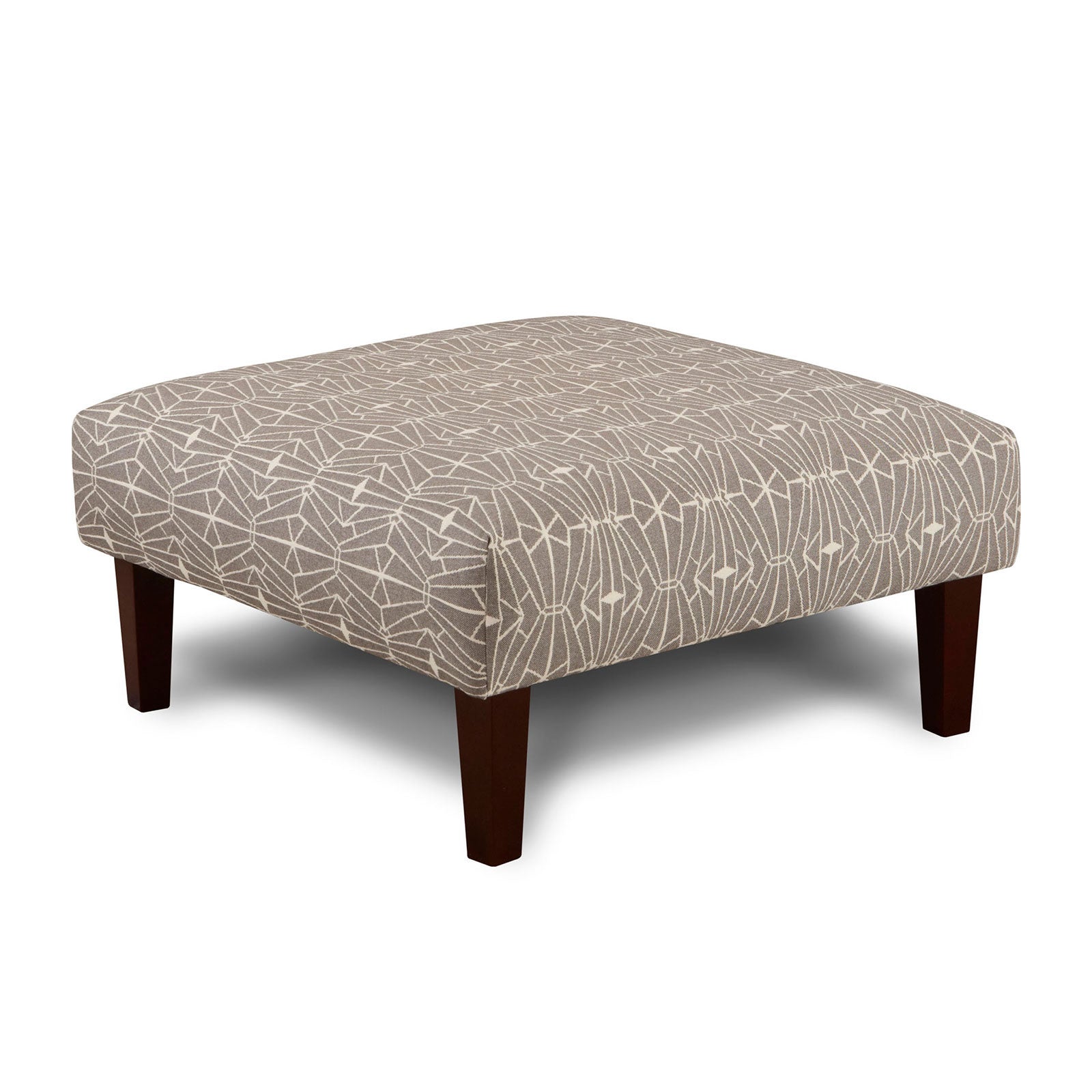 PARKER Gray/Pattern Ottoman FOA East