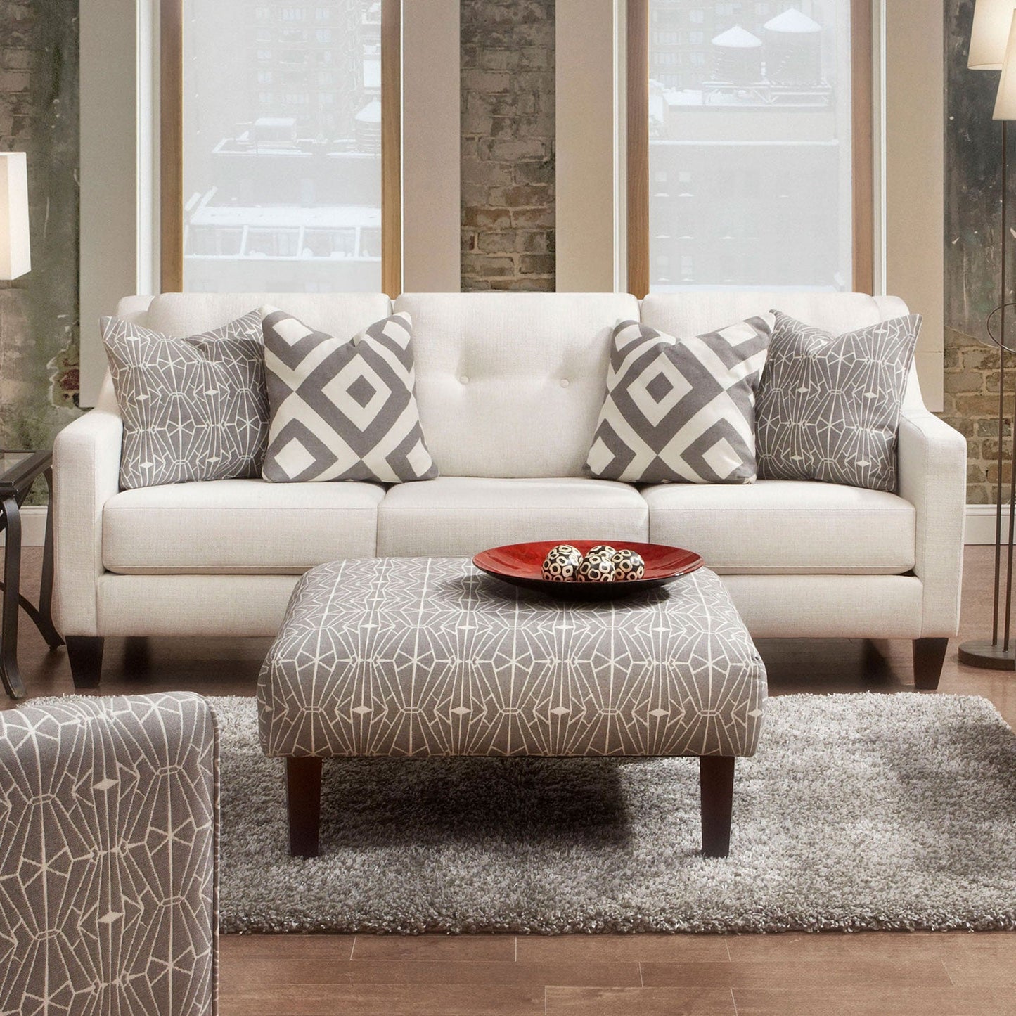 PARKER Ivory Sofa FOA East