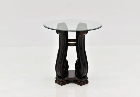 Madison Brown Wood End Table Crown Mark