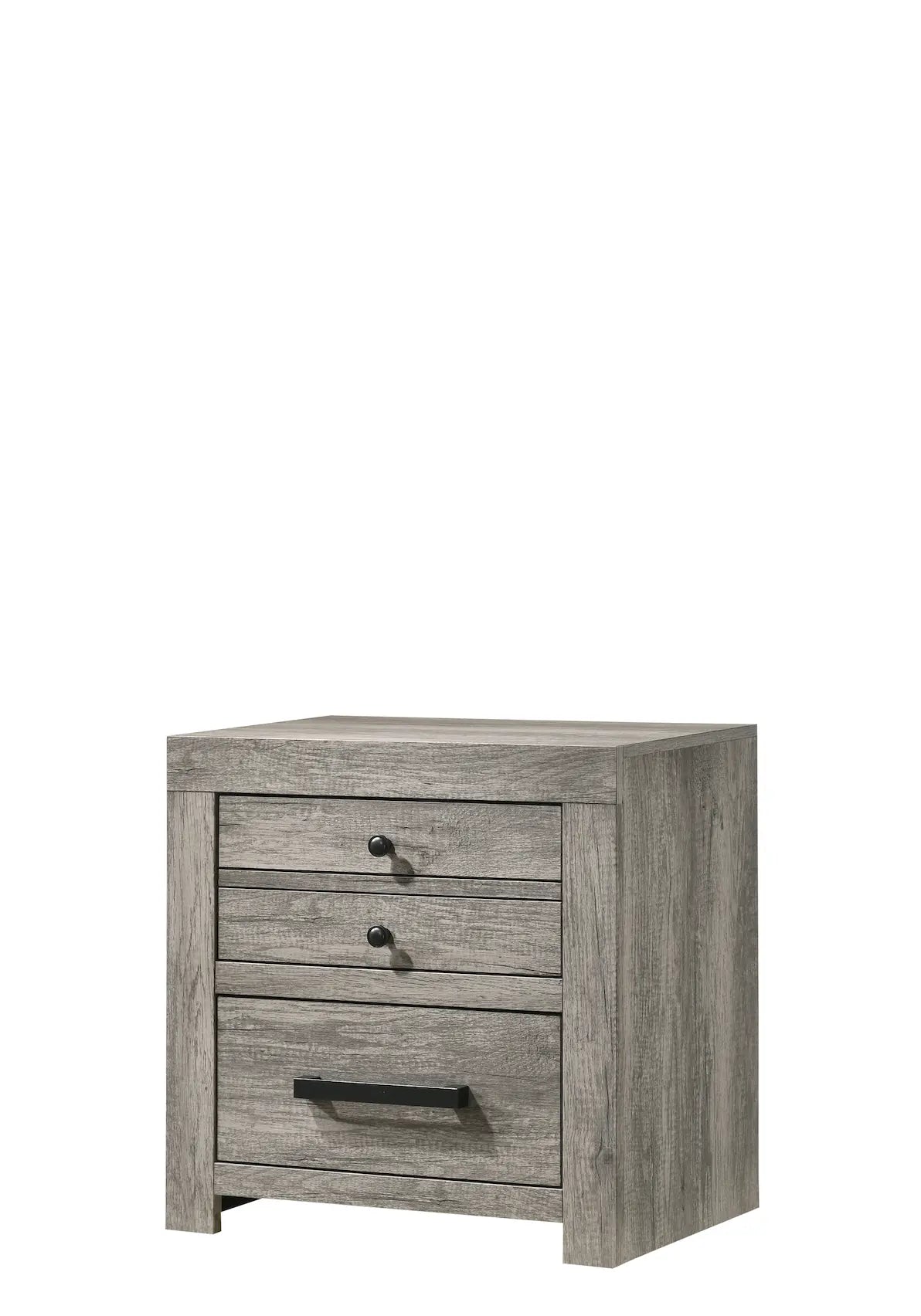 Tundra Gray Nightstand Crown Mark