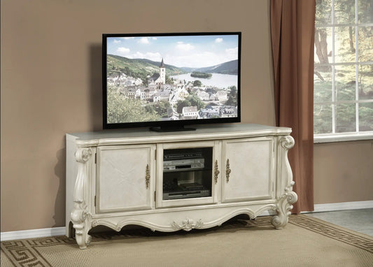 Versailles Bone White TV Stand ACME East