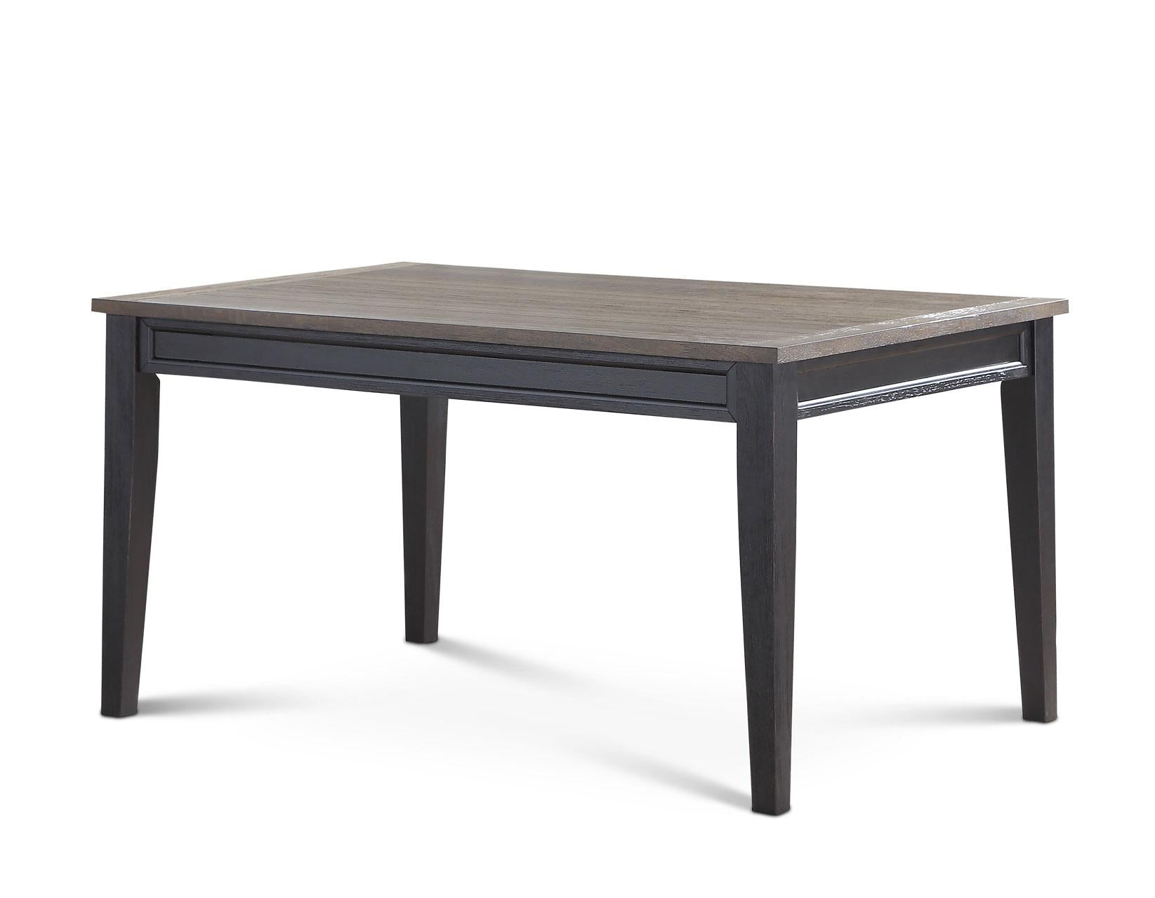 Steve Silver Raven Noir Dining Table in Two Tone Ebony and Driftwood Steve Silver 2