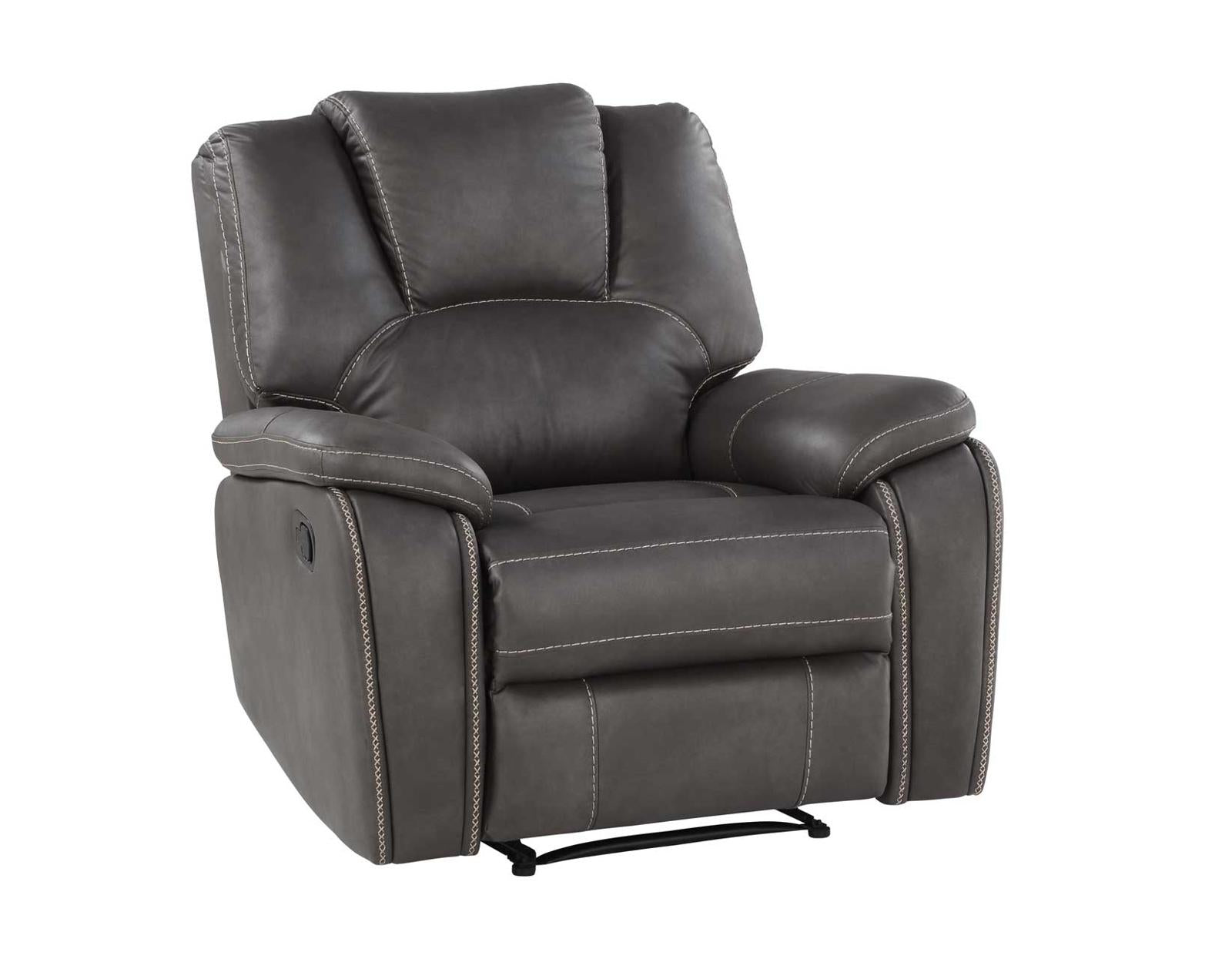 Steve Silver Katrine Manual Recliner Chair in Charcoal Steve Silver 2