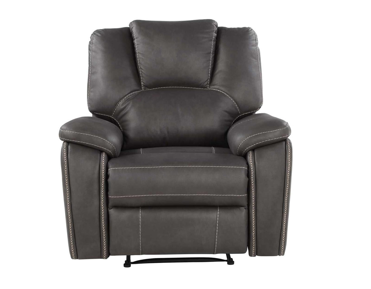 Steve Silver Katrine Manual Recliner Chair in Charcoal Steve Silver 2