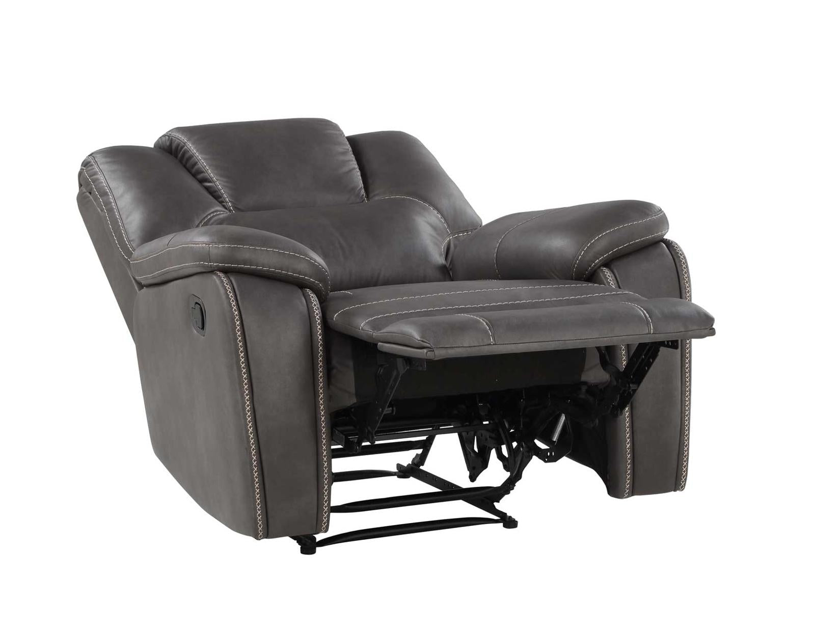 Steve Silver Katrine Manual Recliner Chair in Charcoal Steve Silver 2