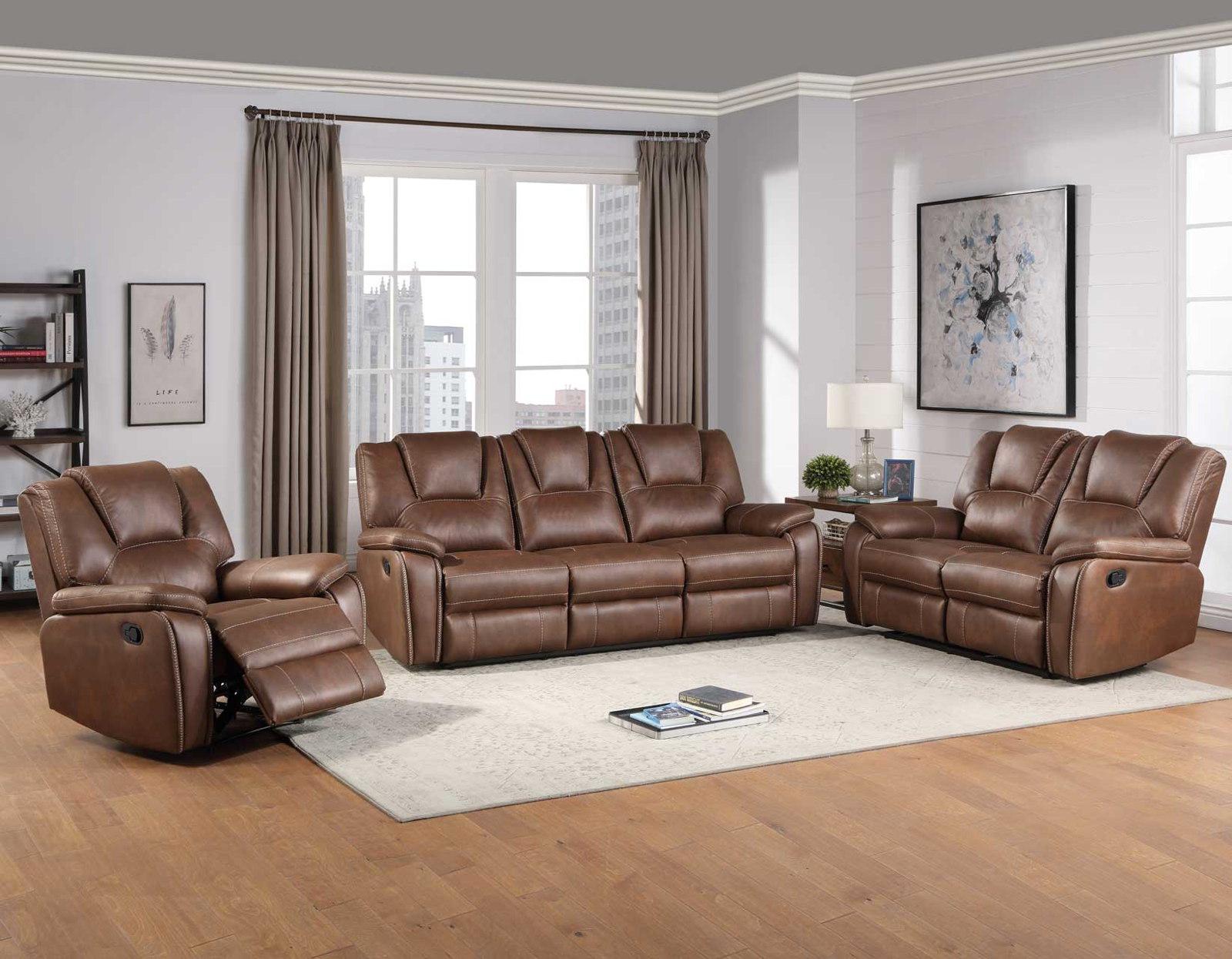 Steve Silver Katrine Manual Recliner in Chestnut Brown Steve Silver 2