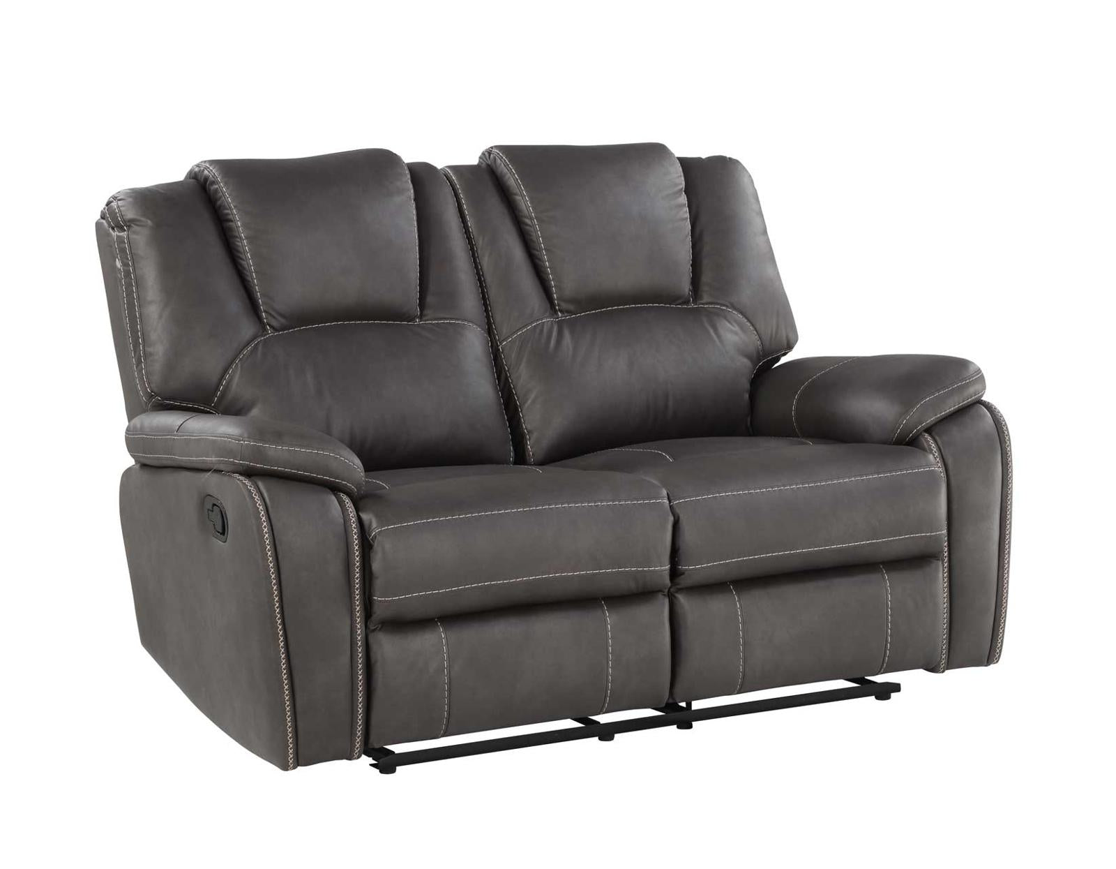 Steve Silver Katrine Manual Reclining Loveseat in Charcoal Steve Silver 2