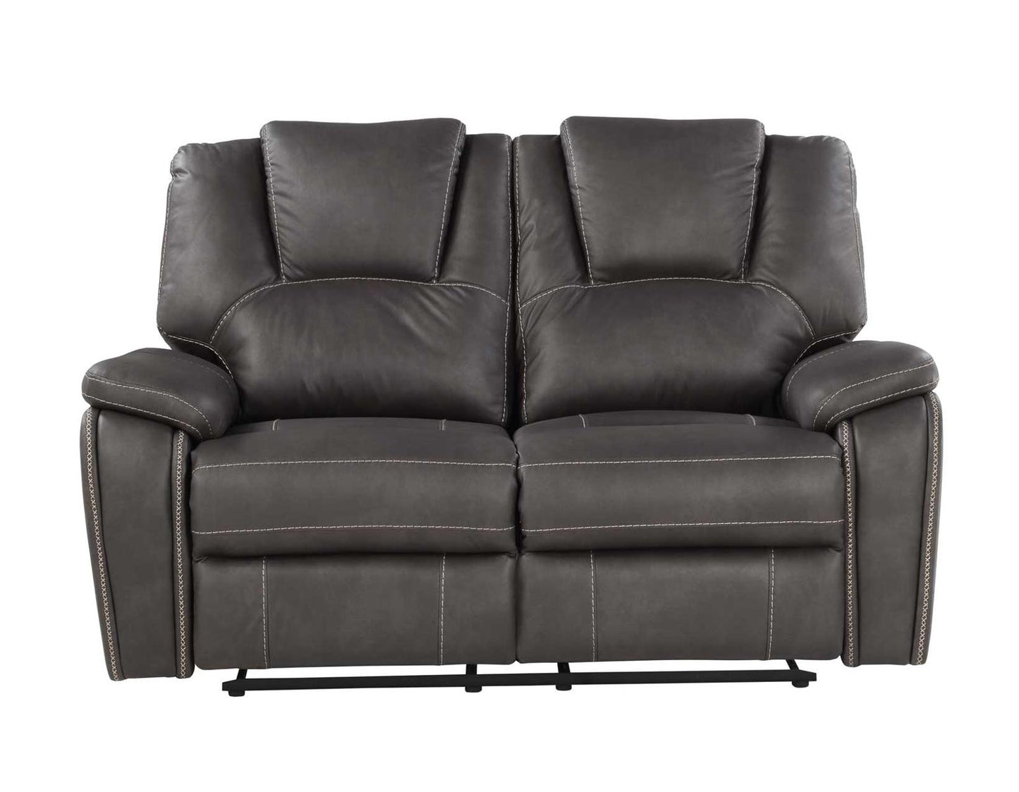 Steve Silver Katrine Manual Reclining Loveseat in Charcoal Steve Silver 2