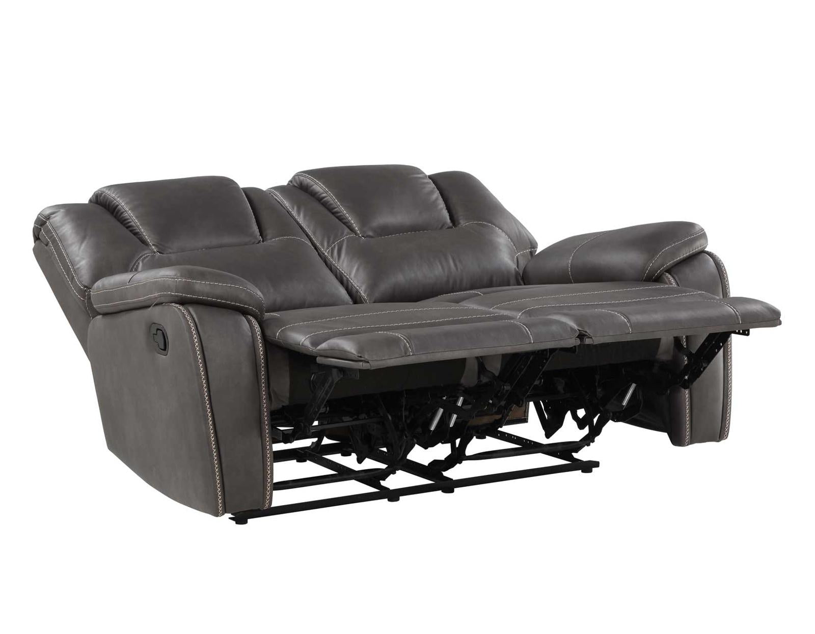 Steve Silver Katrine Manual Reclining Loveseat in Charcoal Steve Silver 2