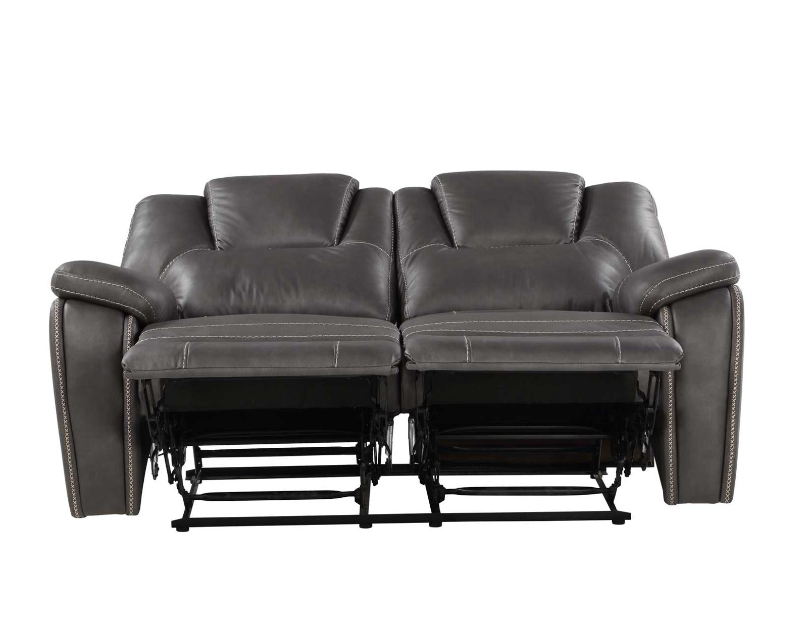 Steve Silver Katrine Manual Reclining Loveseat in Charcoal Steve Silver 2