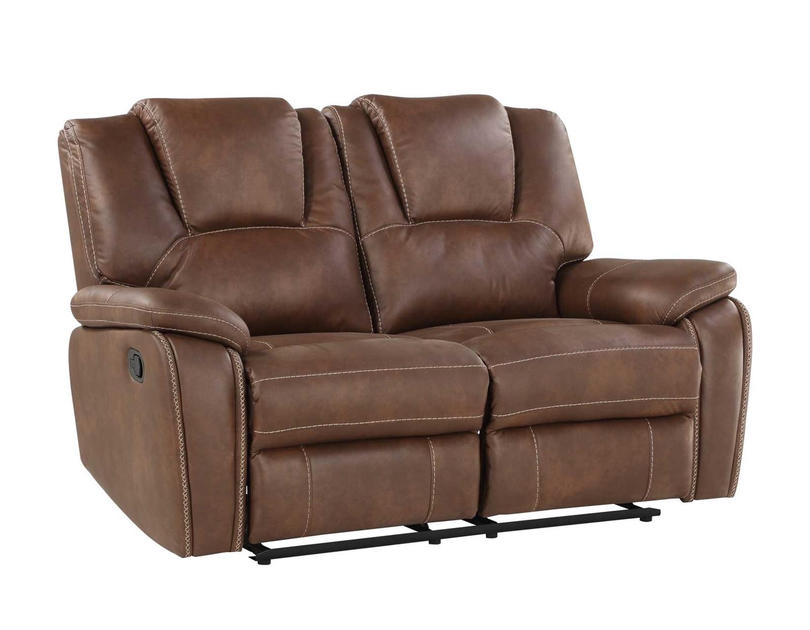 Steve Silver Katrine Manual Reclining Loveseat in Chestnut Brown Steve Silver 2