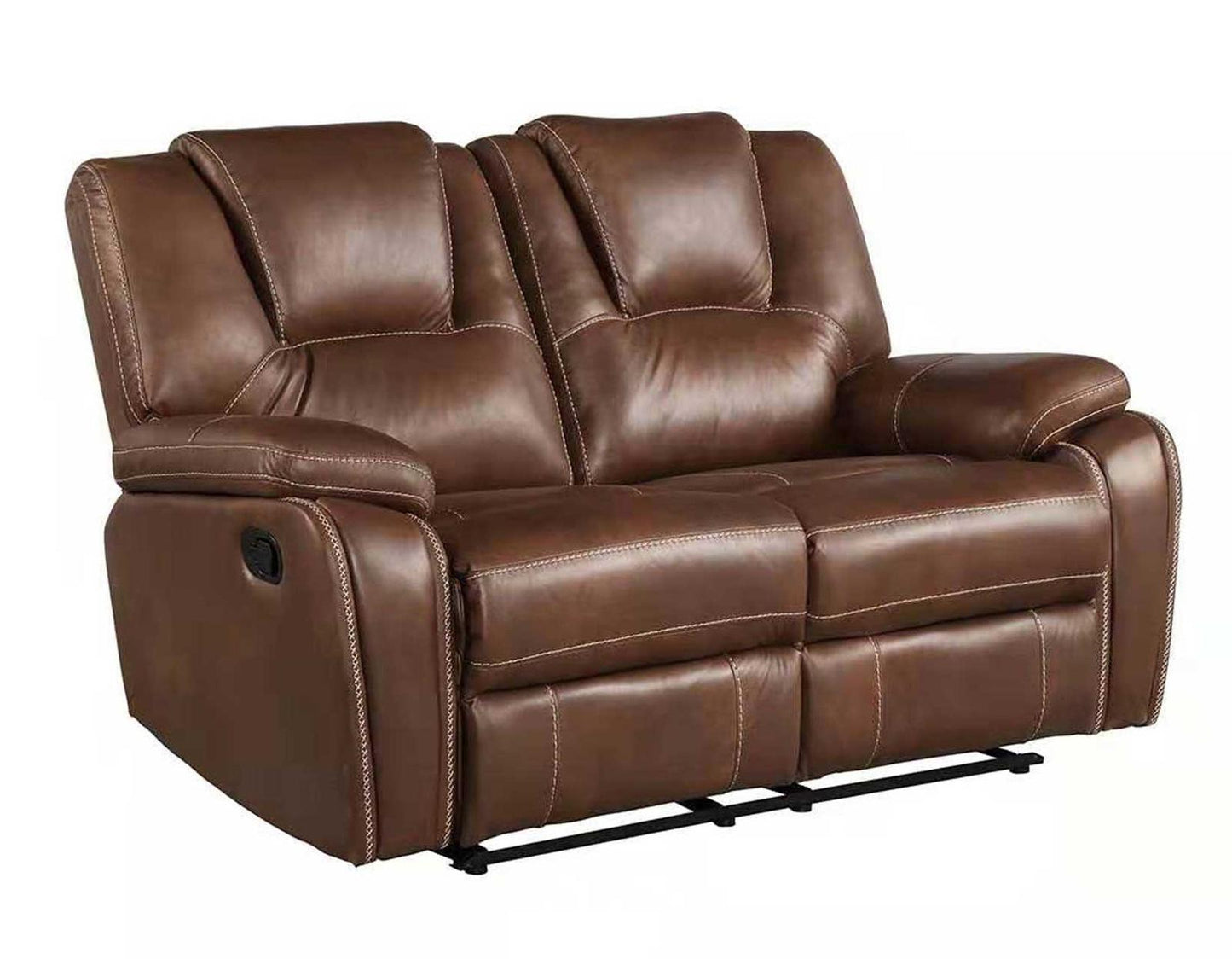 Steve Silver Katrine Manual Reclining Loveseat in Chestnut Brown Steve Silver 2