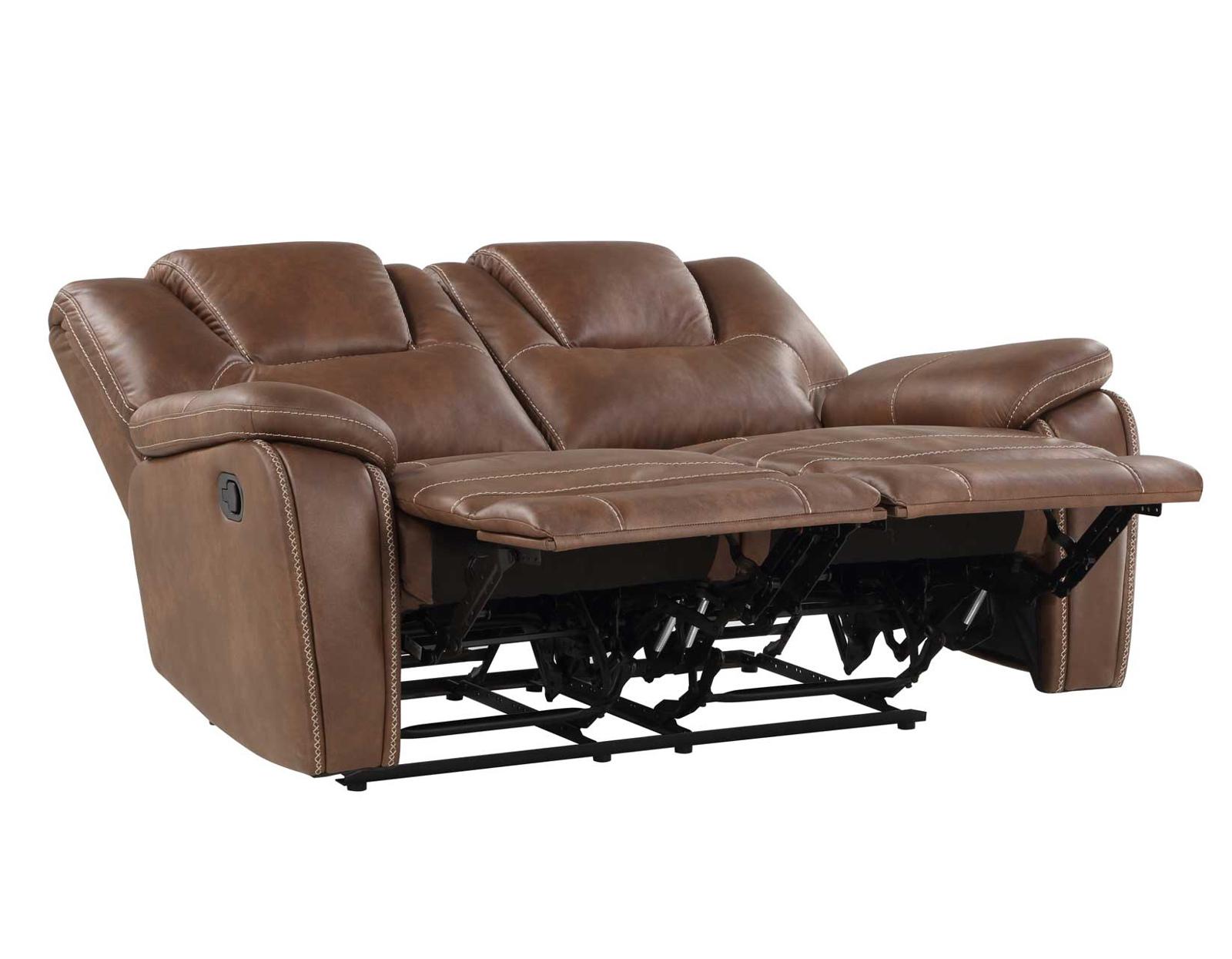 Steve Silver Katrine Manual Reclining Loveseat in Chestnut Brown Steve Silver 2