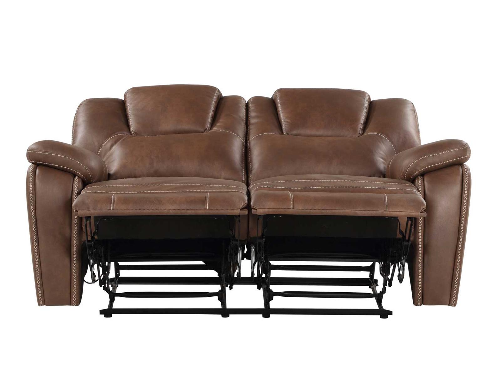 Steve Silver Katrine Manual Reclining Loveseat in Chestnut Brown Steve Silver 2