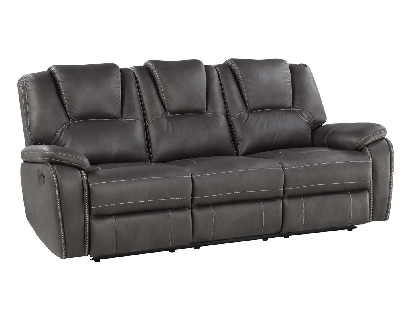 Steve Silver Katrine Manual Reclining Sofa in Charcoal Steve Silver 2