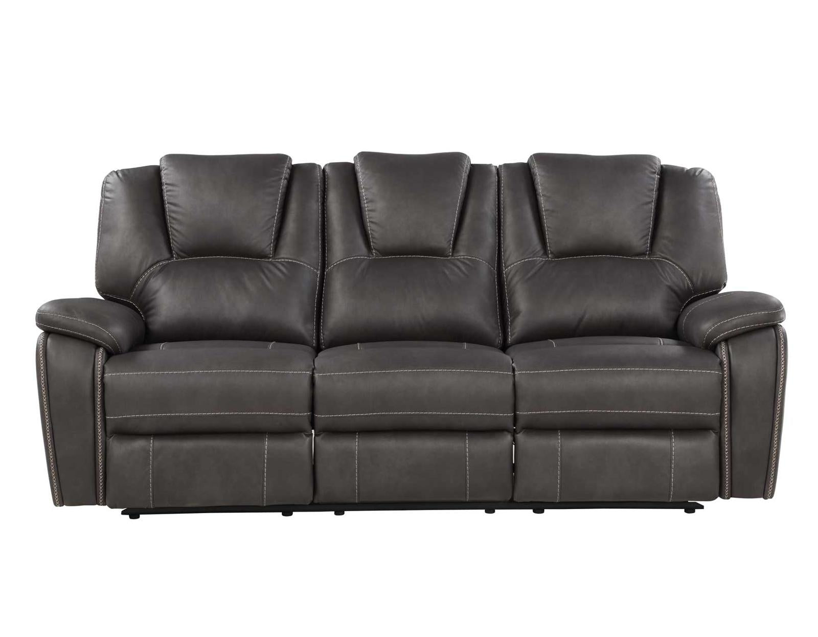 Steve Silver Katrine Manual Reclining Sofa in Charcoal Steve Silver 2