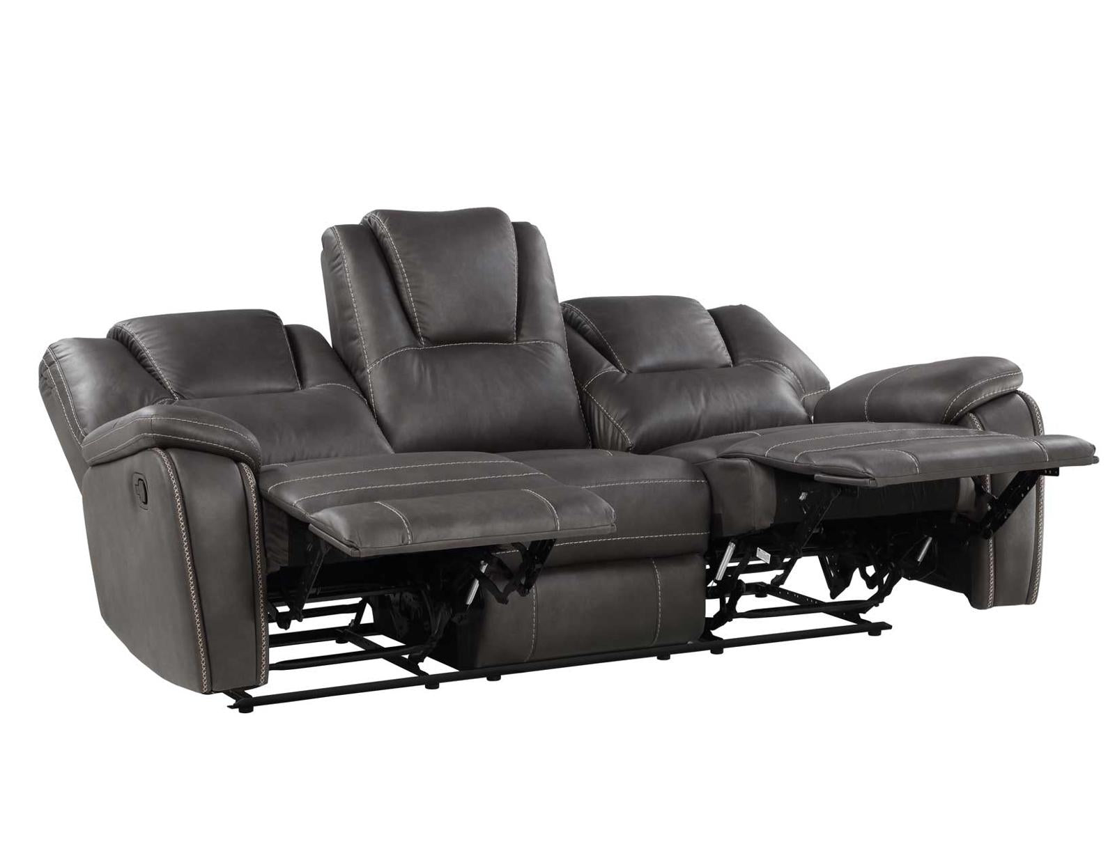 Steve Silver Katrine Manual Reclining Sofa in Charcoal Steve Silver 2