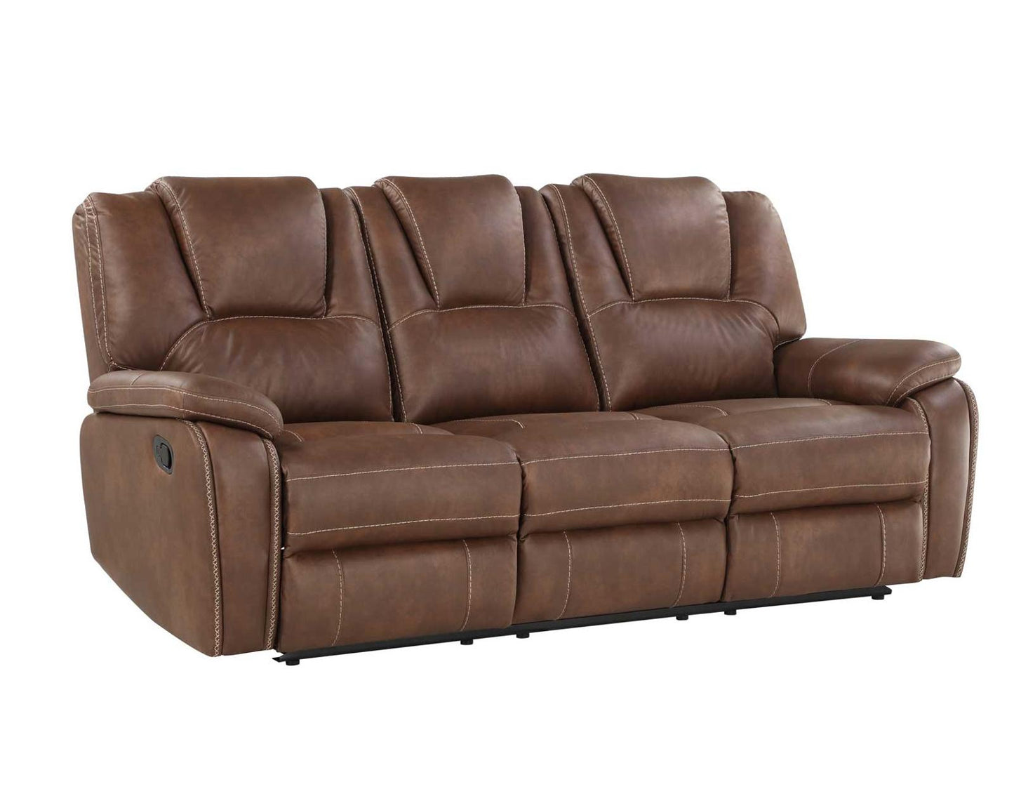 Steve Silver Katrine Manual Reclining Sofa in Chestnut Brown Steve Silver 2