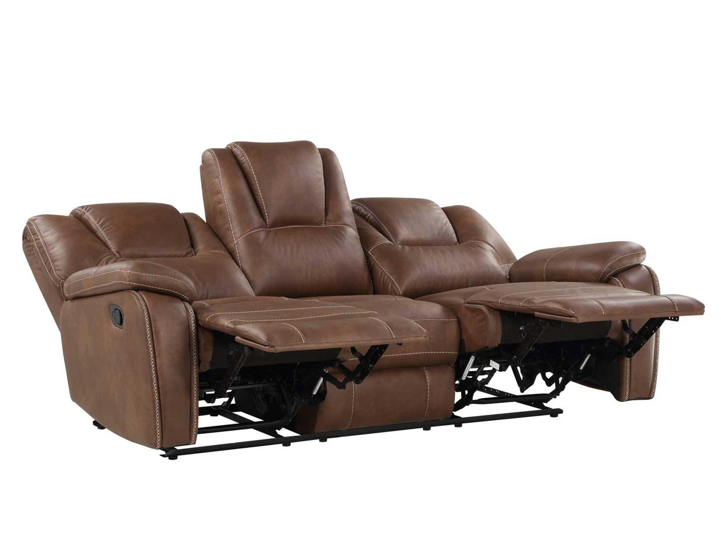 Steve Silver Katrine Manual Reclining Sofa in Chestnut Brown Steve Silver 2