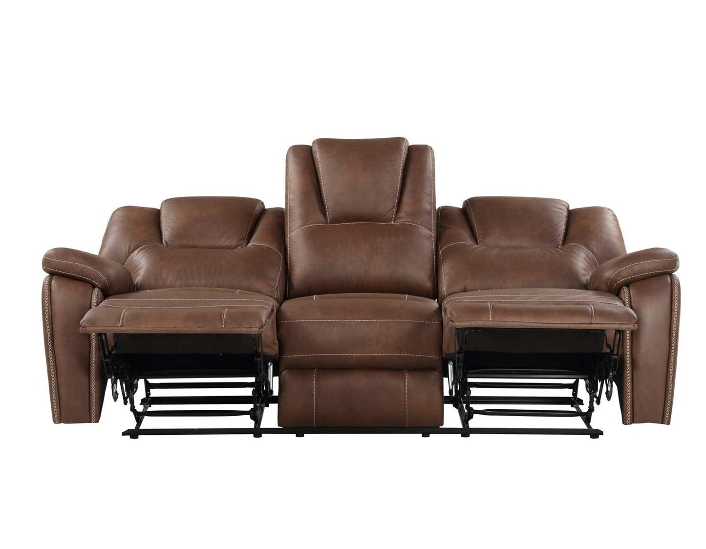 Steve Silver Katrine Manual Reclining Sofa in Chestnut Brown Steve Silver 2