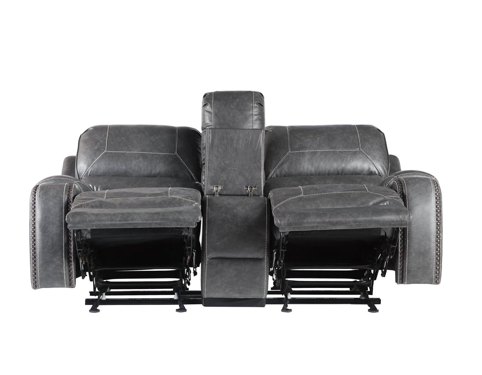 Steve Silver Keily Manual Glider Reclining Loveseat in Dove Grey Steve Silver 2