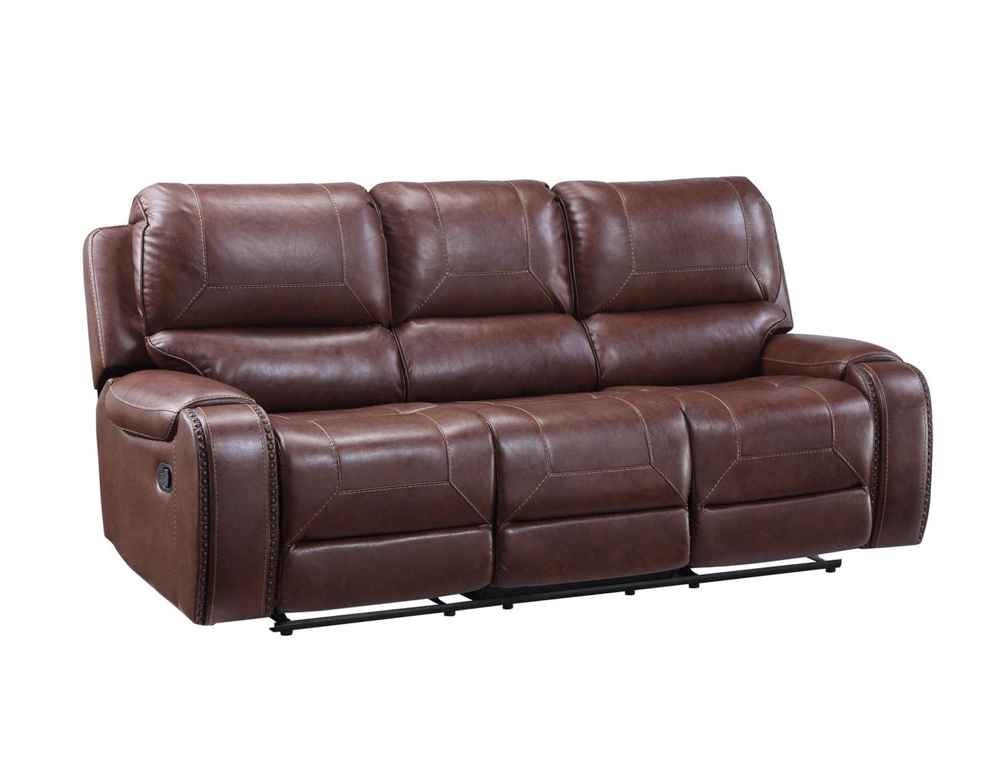 Steve Silver Keily Manual Reclining Sofa w/ Dropdown Table in Brown Steve Silver 2