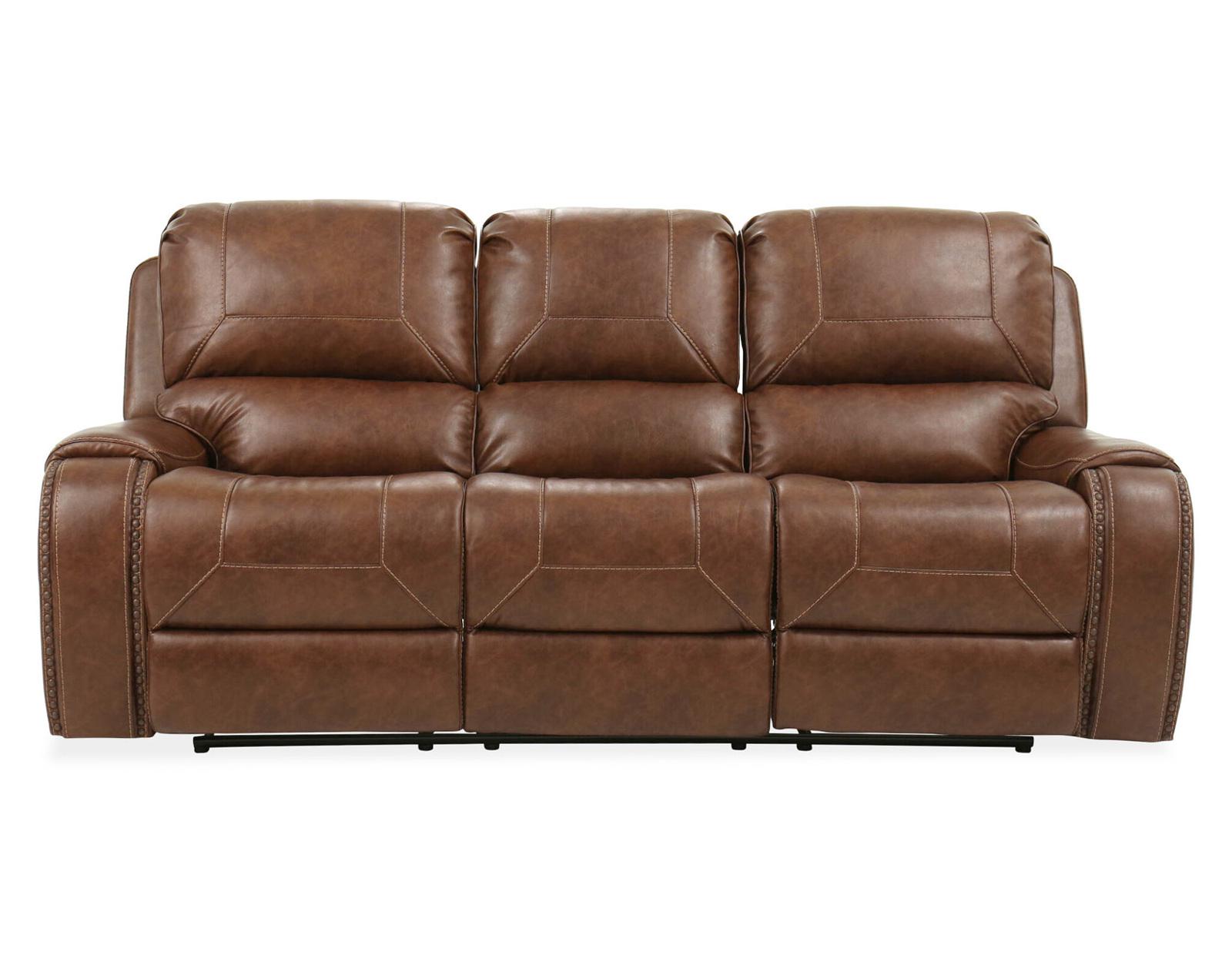 Steve Silver Keily Manual Reclining Sofa w/ Dropdown Table in Brown Steve Silver 2