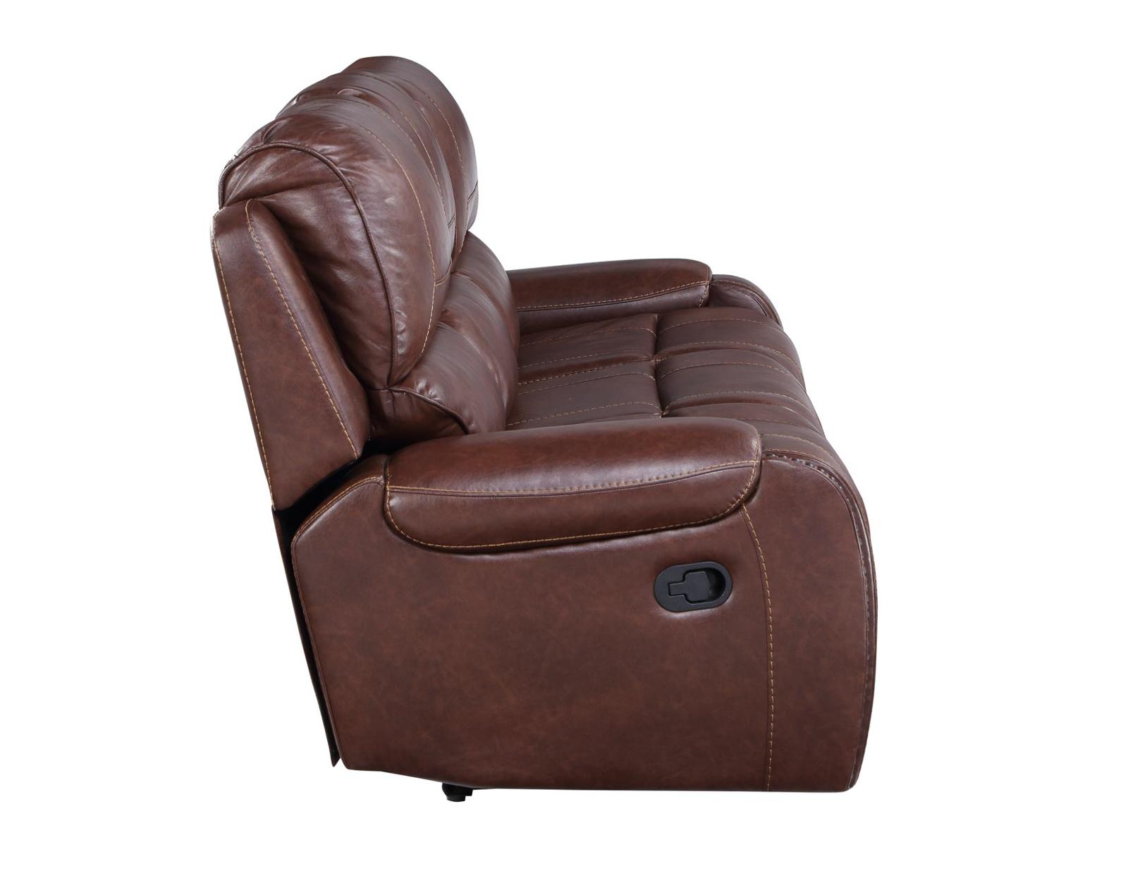 Steve Silver Keily Manual Reclining Sofa w/ Dropdown Table in Brown Steve Silver 2