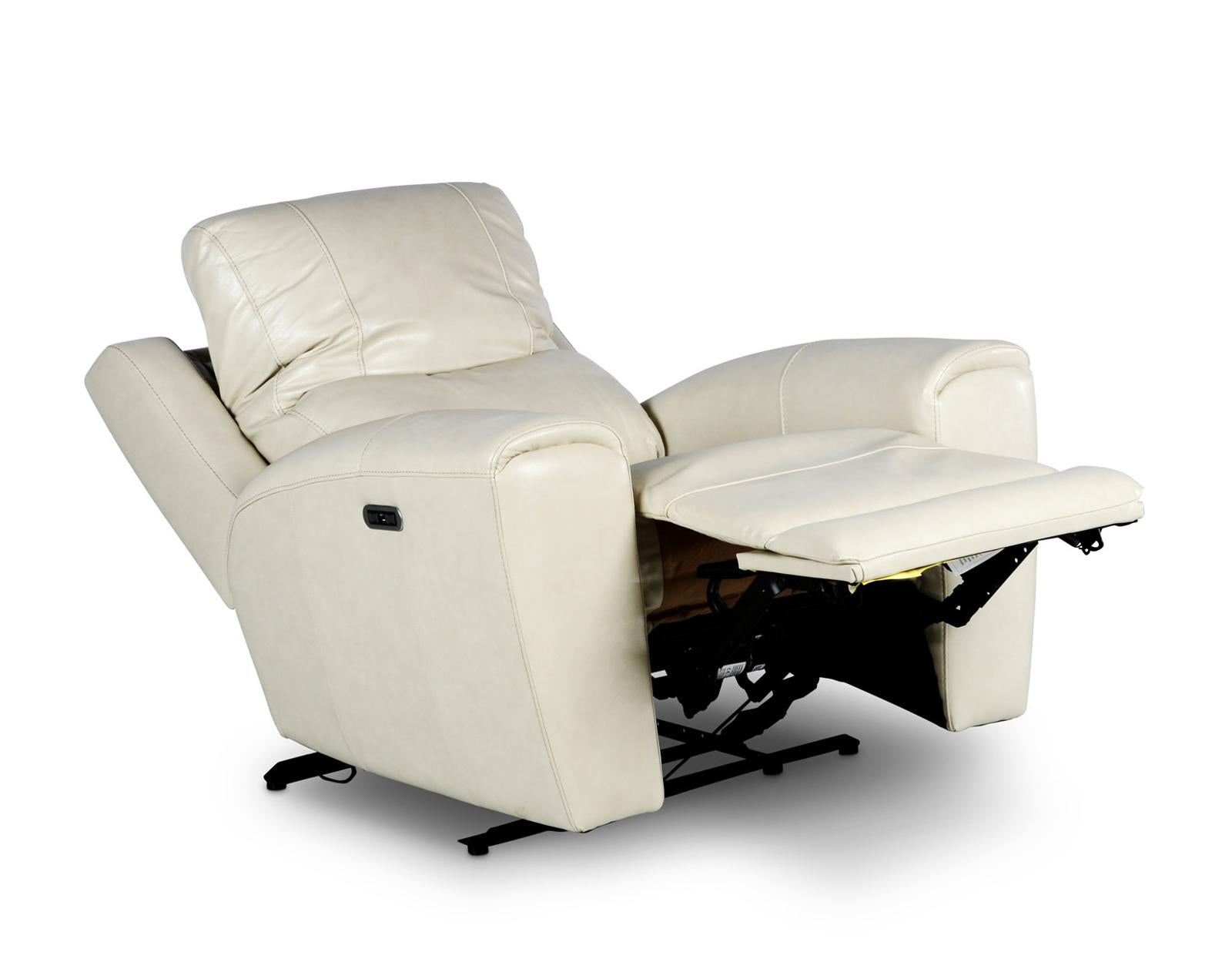 Steve Silver Laurel Leather Dual Power Recliner in Ivory Steve Silver 2