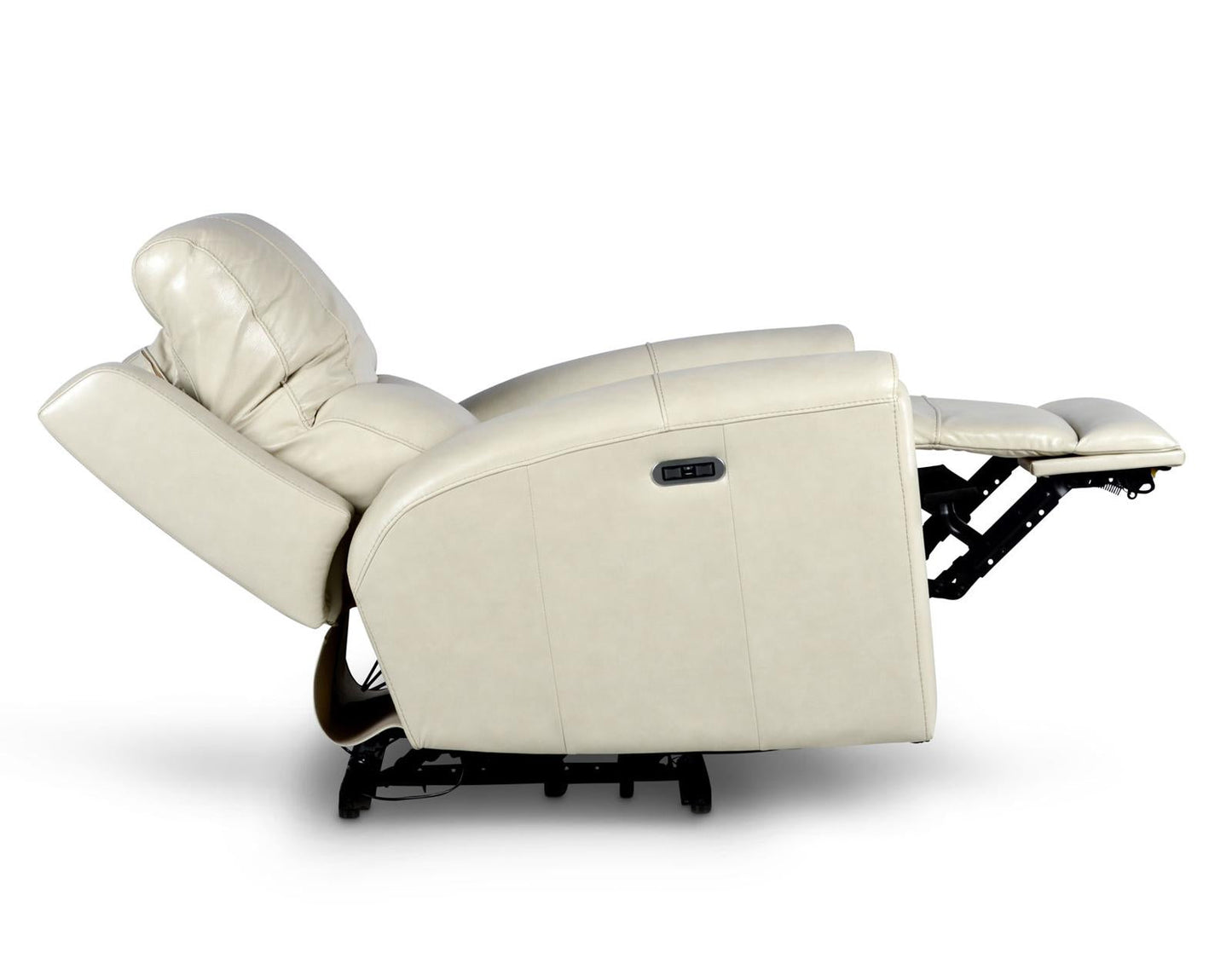 Steve Silver Laurel Leather Dual Power Recliner in Ivory Steve Silver 2