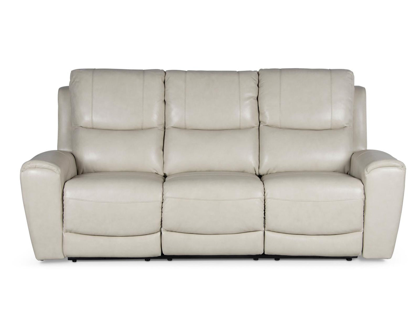 Steve Silver Laurel Leather Dual Power Reclining Sofa in Ivory Steve Silver 2