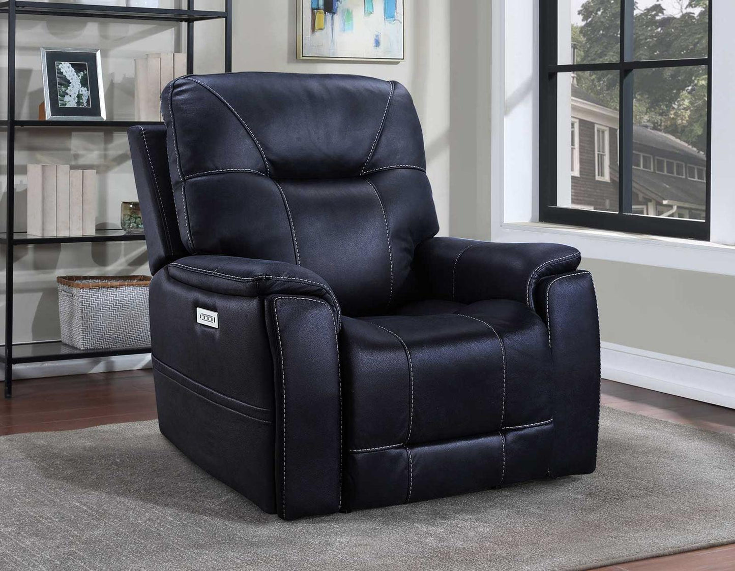 Steve Silver Lexington Triple-Power Media Recliner in Ocean Blue Steve Silver 2