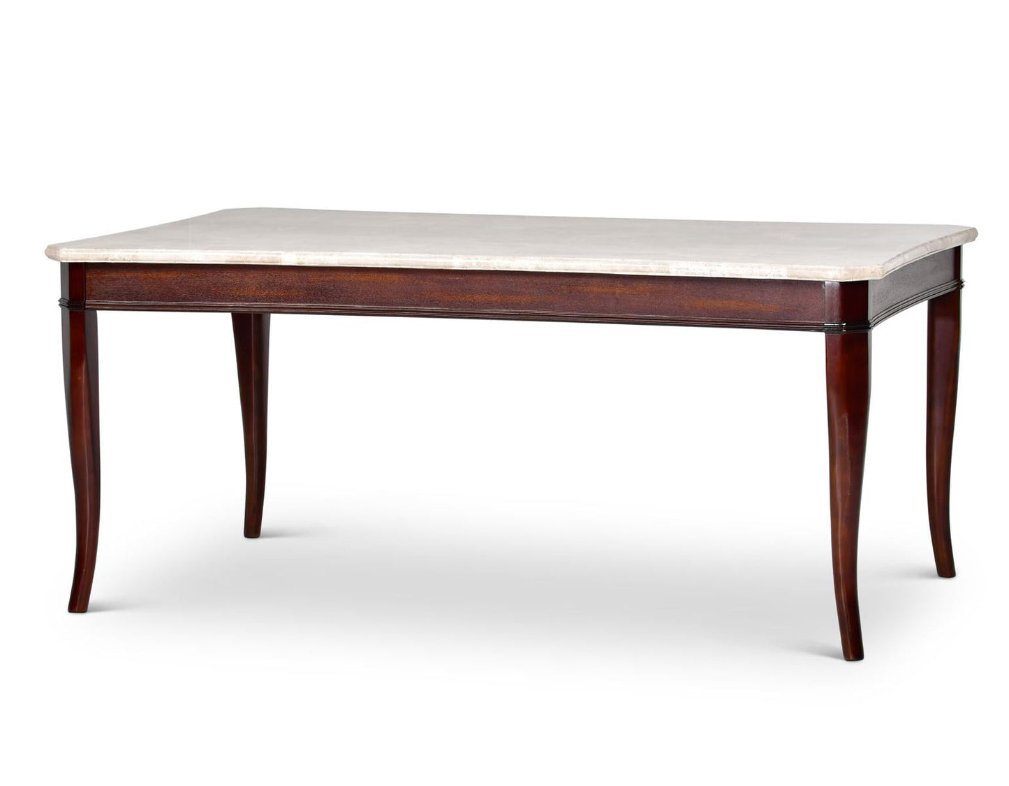 Steve Silver Marseille Marble Top Dining Table in Merlot Cherry Steve Silver 2