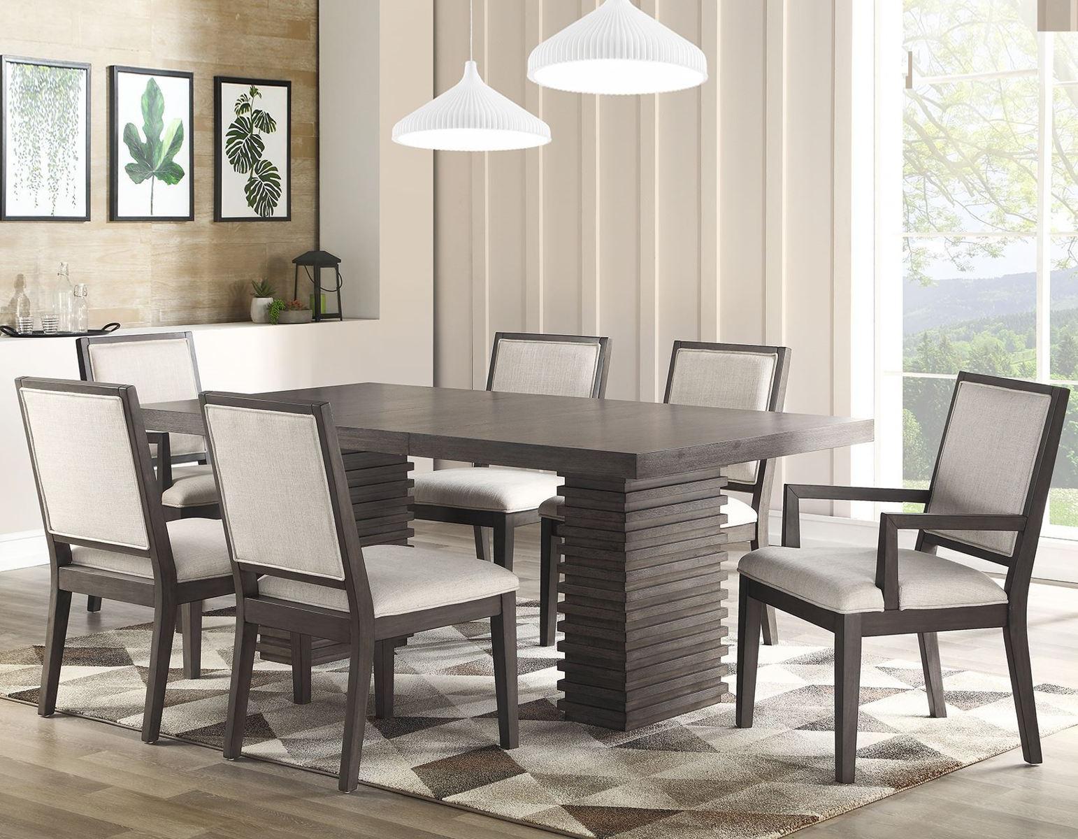 Steve Silver Mila Dining Table in Washed Grey Steve Silver 2